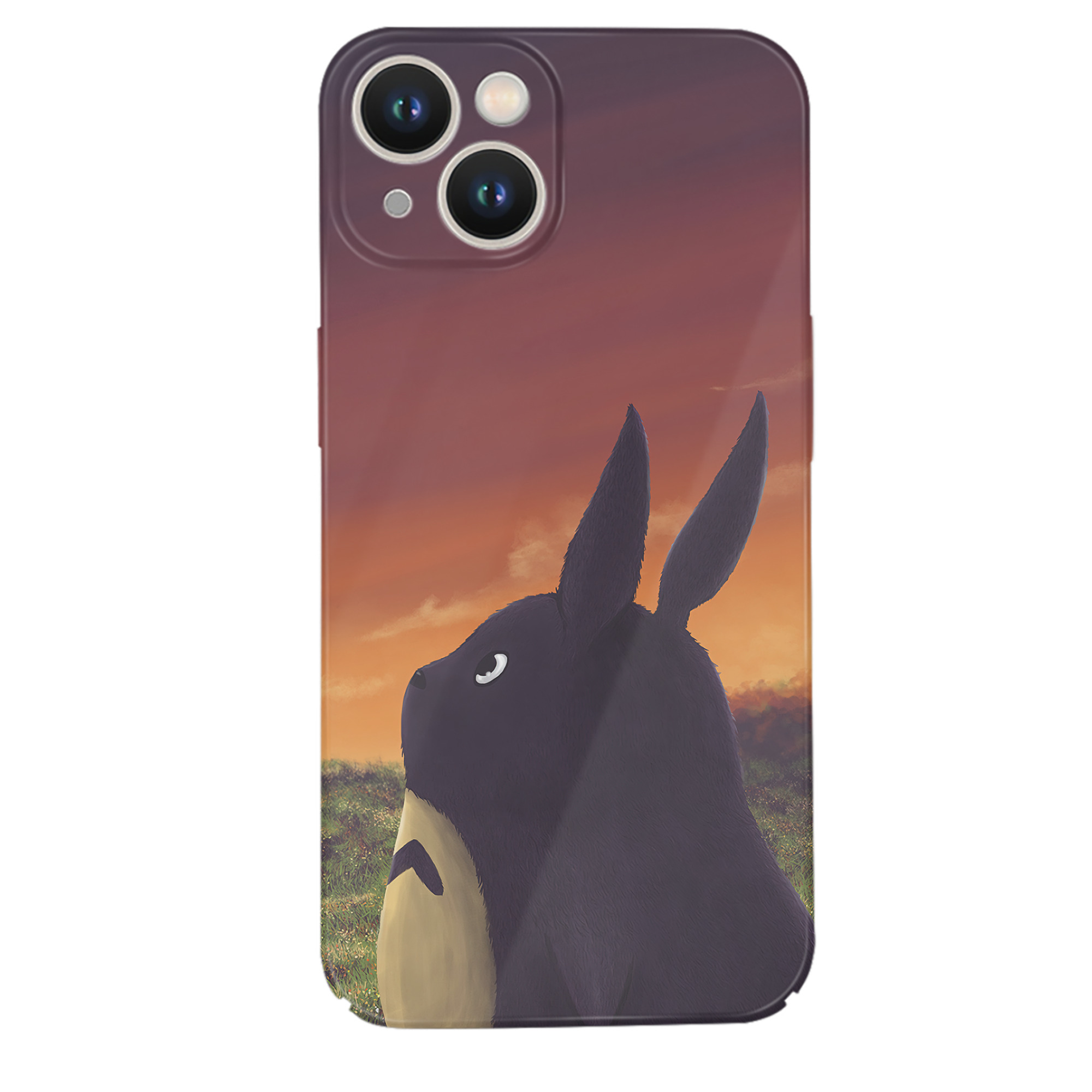（画像用） となりのトトロ 草壁メイ 草壁サツキ My Neighbor Totoro Satsuki Kusakabe Mei Kusakabe 【iPhone 14シリーズ対応】ハードケース